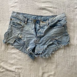 Ripped BDG Jean Shorts